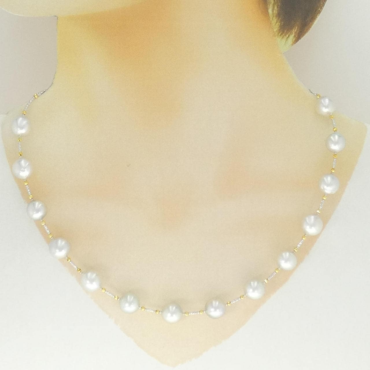 K18WG/K18YG アコヤパール ネックレス