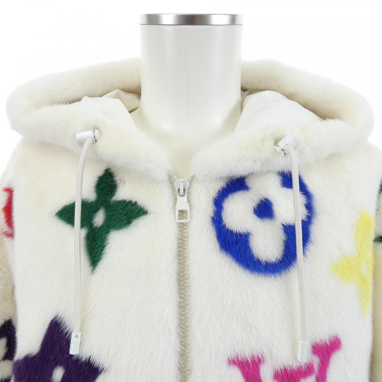 ルイヴィトン LOUIS VUITTON モノグラムミンクファージップアップフーディ HLL19ETKX ブルゾン