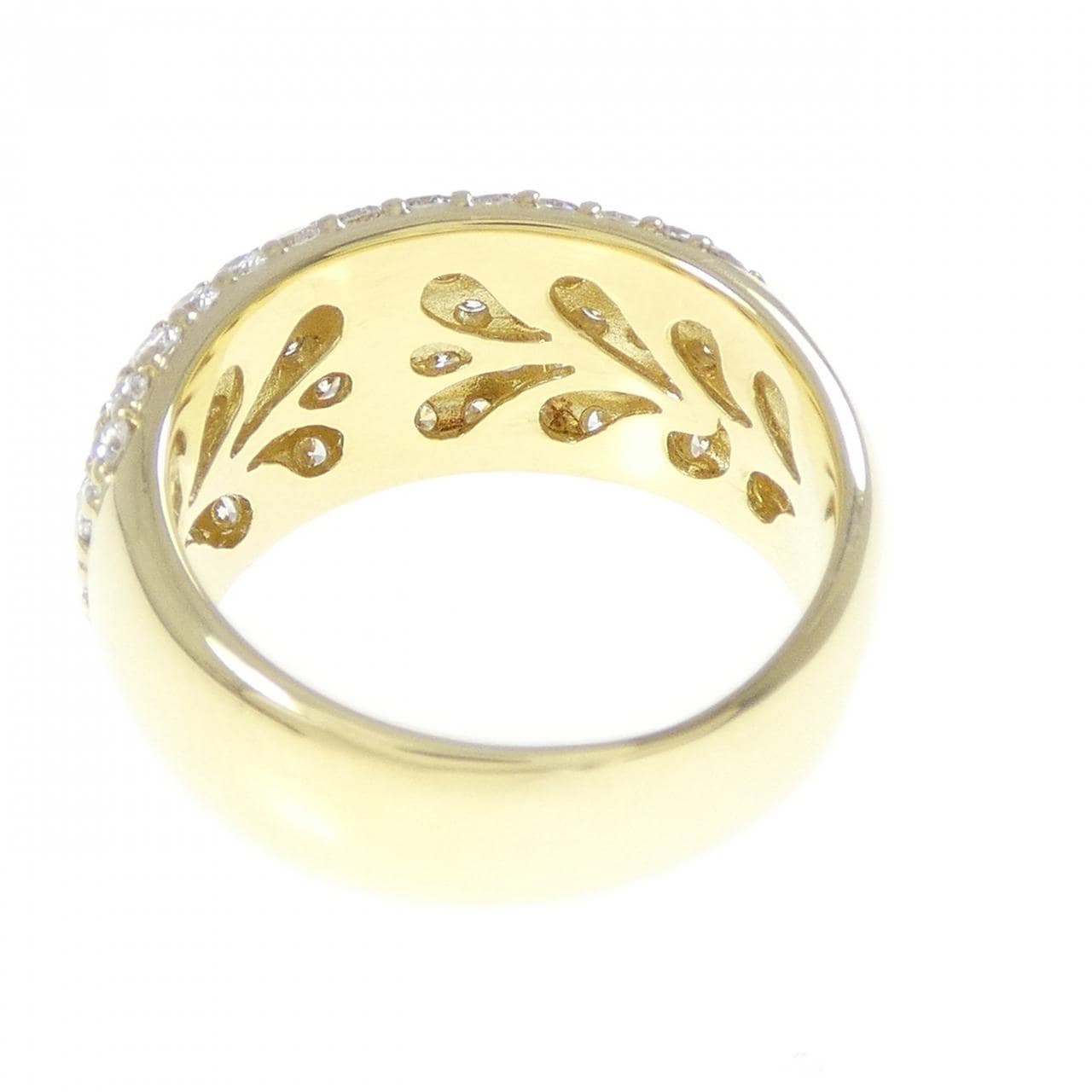 K18YG パヴェ ダイヤモンド リング 1.44CT