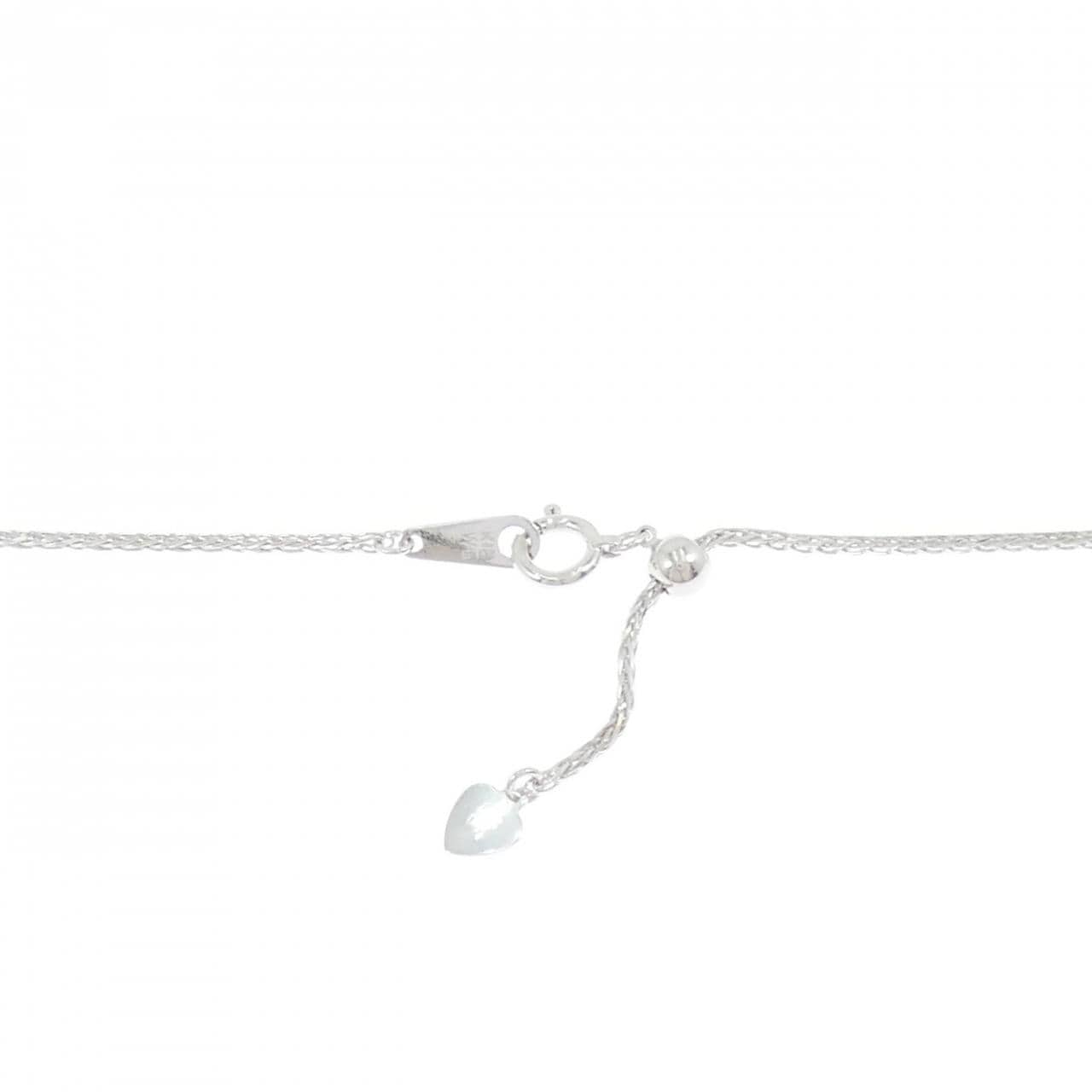 K18WG ダイヤモンド ネックレス 0.22CT