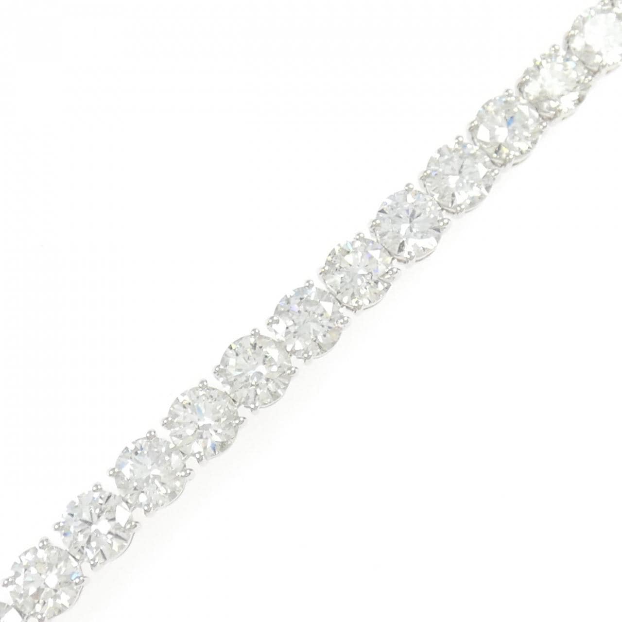 K18WG ダイヤモンド ブレスレット 14.21CT