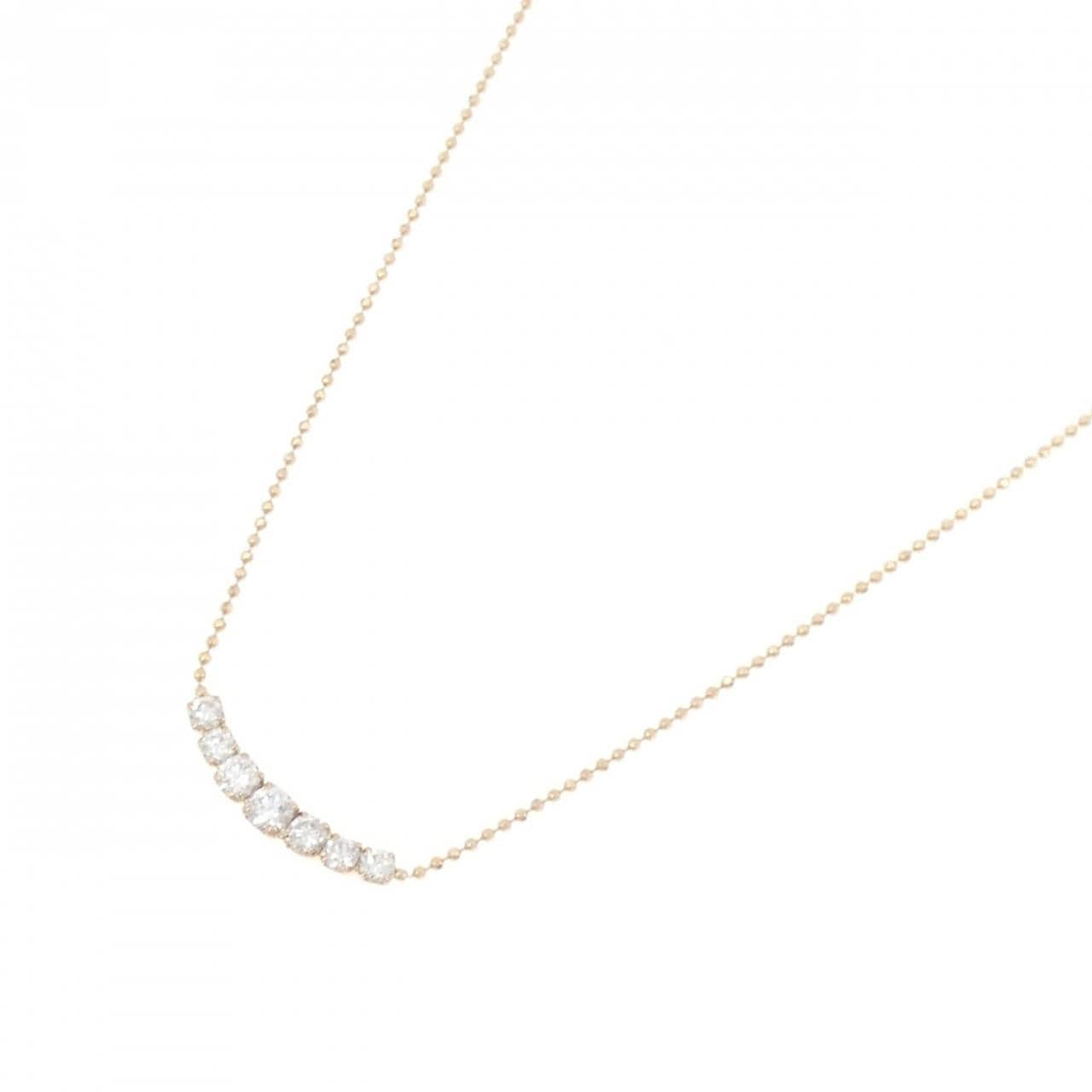 K18PG ダイヤモンド ネックレス 0.50CT
