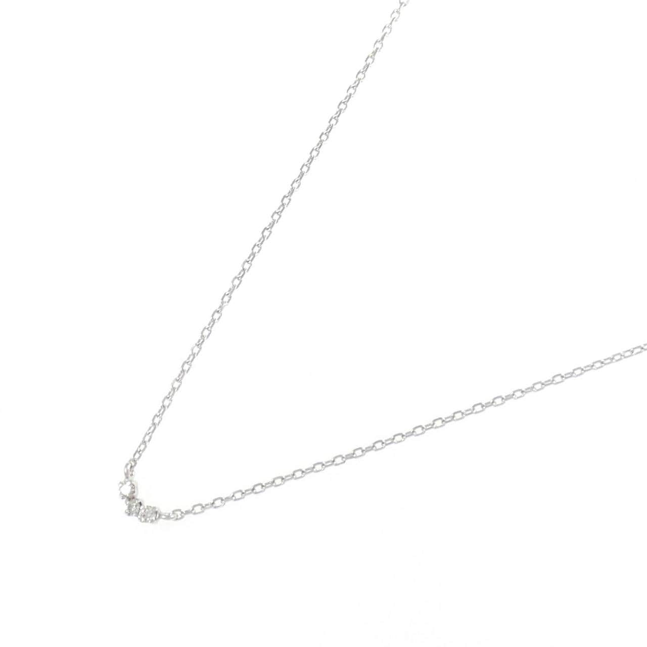 K10WG ダイヤモンド ネックレス 0.03CT