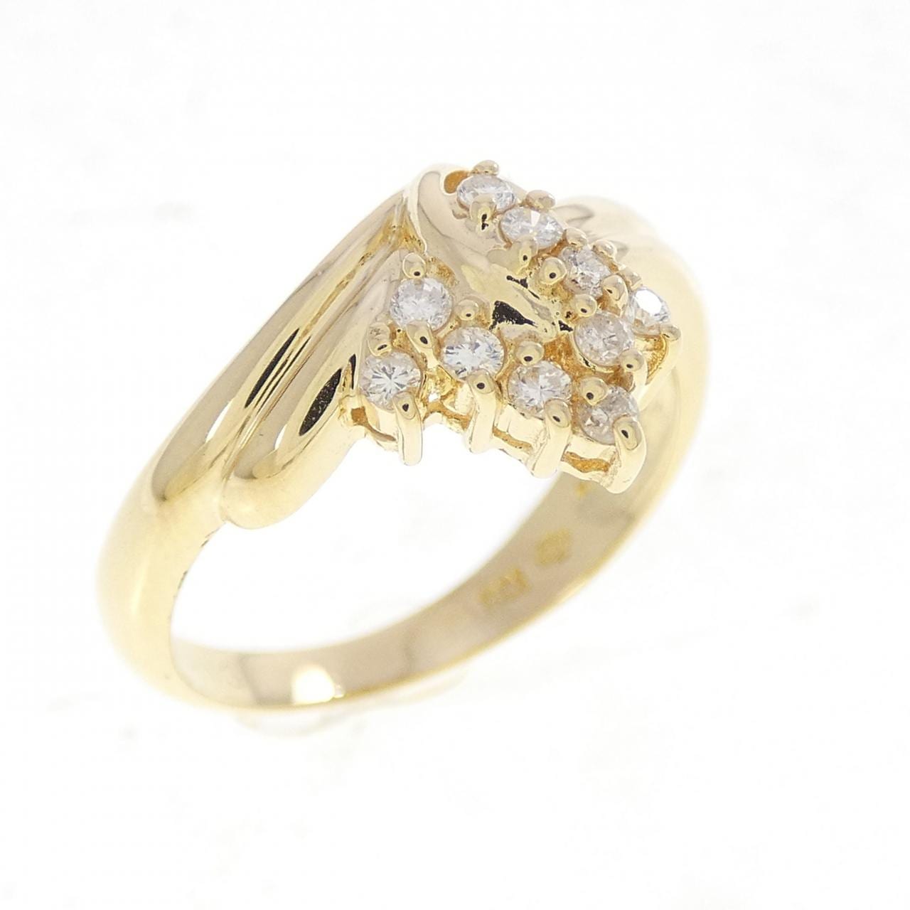 K18YG ダイヤモンド リング 0.13CT