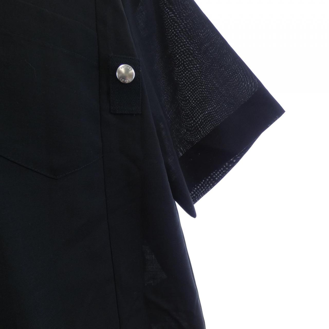 サカイ SACAI Wool Suiting x Nylon Twill Shirt 26-04011M S／Sシャツ