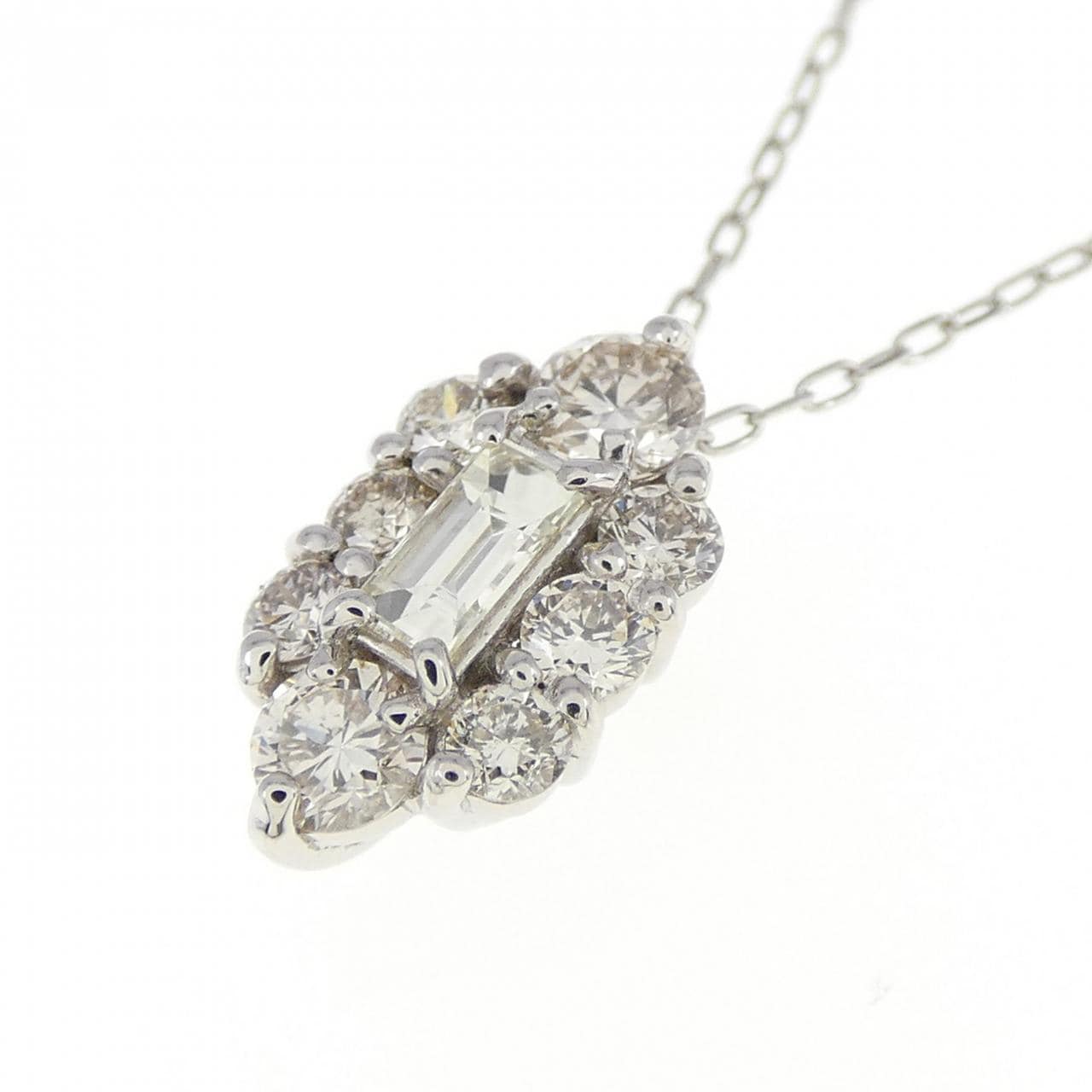 【新品】PT ダイヤモンド ネックレス 0.50CT