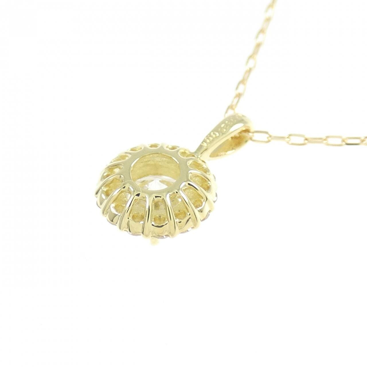 [BRAND NEW] K18YG Diamond Necklace 0.326CT H SI2 Good