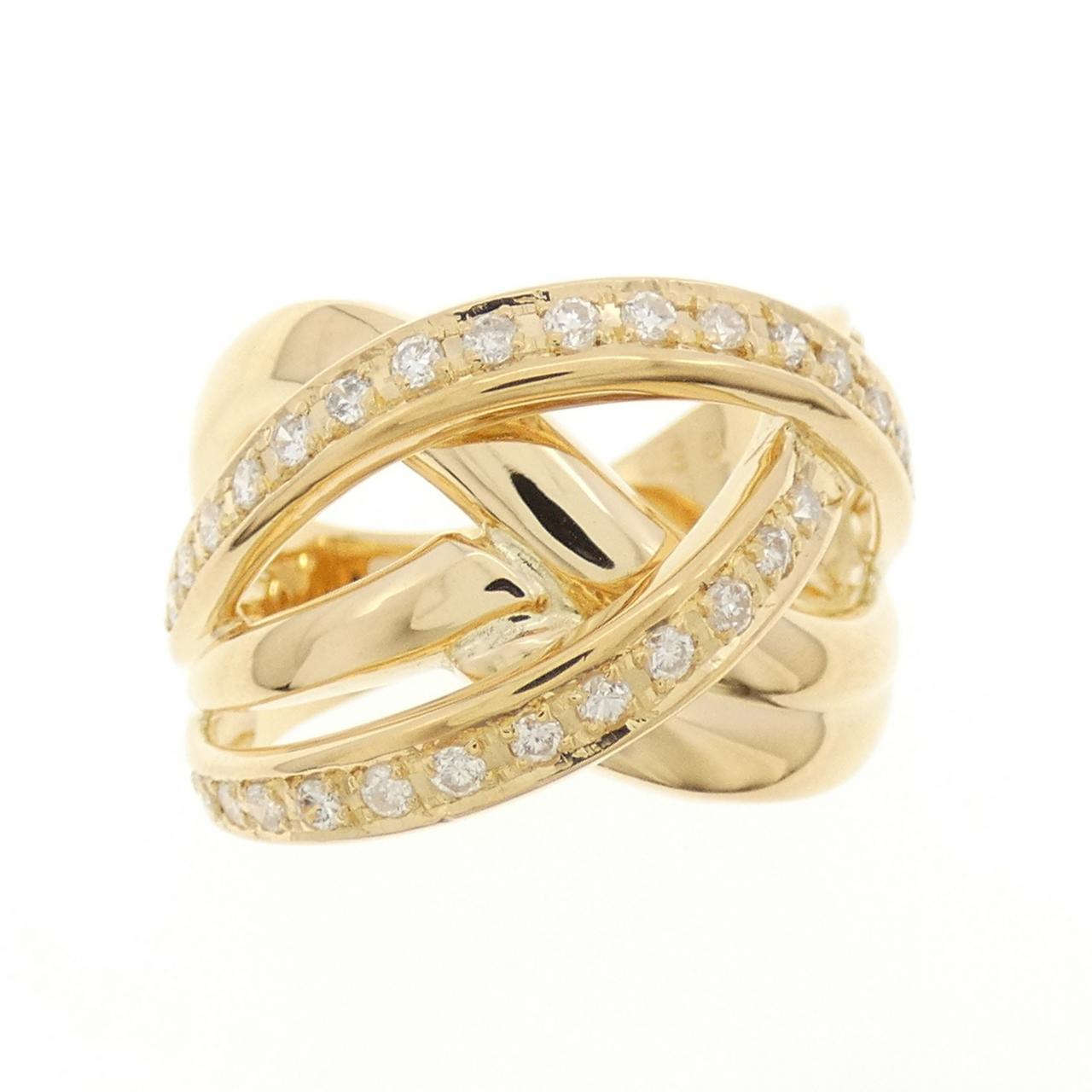 K18YG ダイヤモンド リング 0.38CT