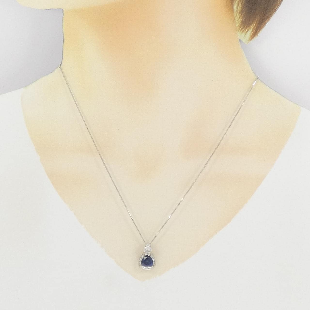 PT900/PT850 サファイヤ ネックレス 1.94CT