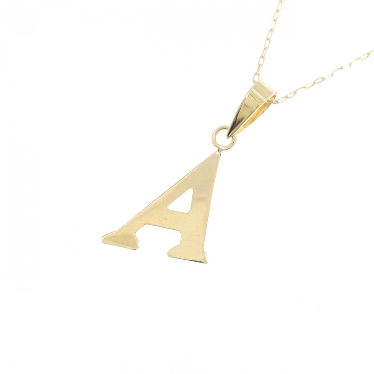 【新品】K18YG イニシャルA ネックレス