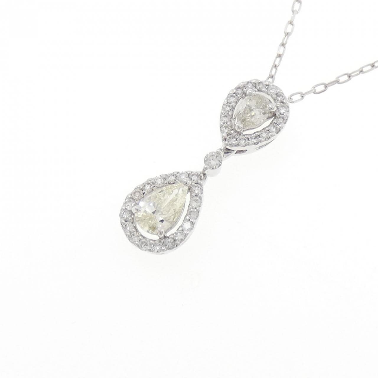 K18WG ダイヤモンド ネックレス 0.306CT