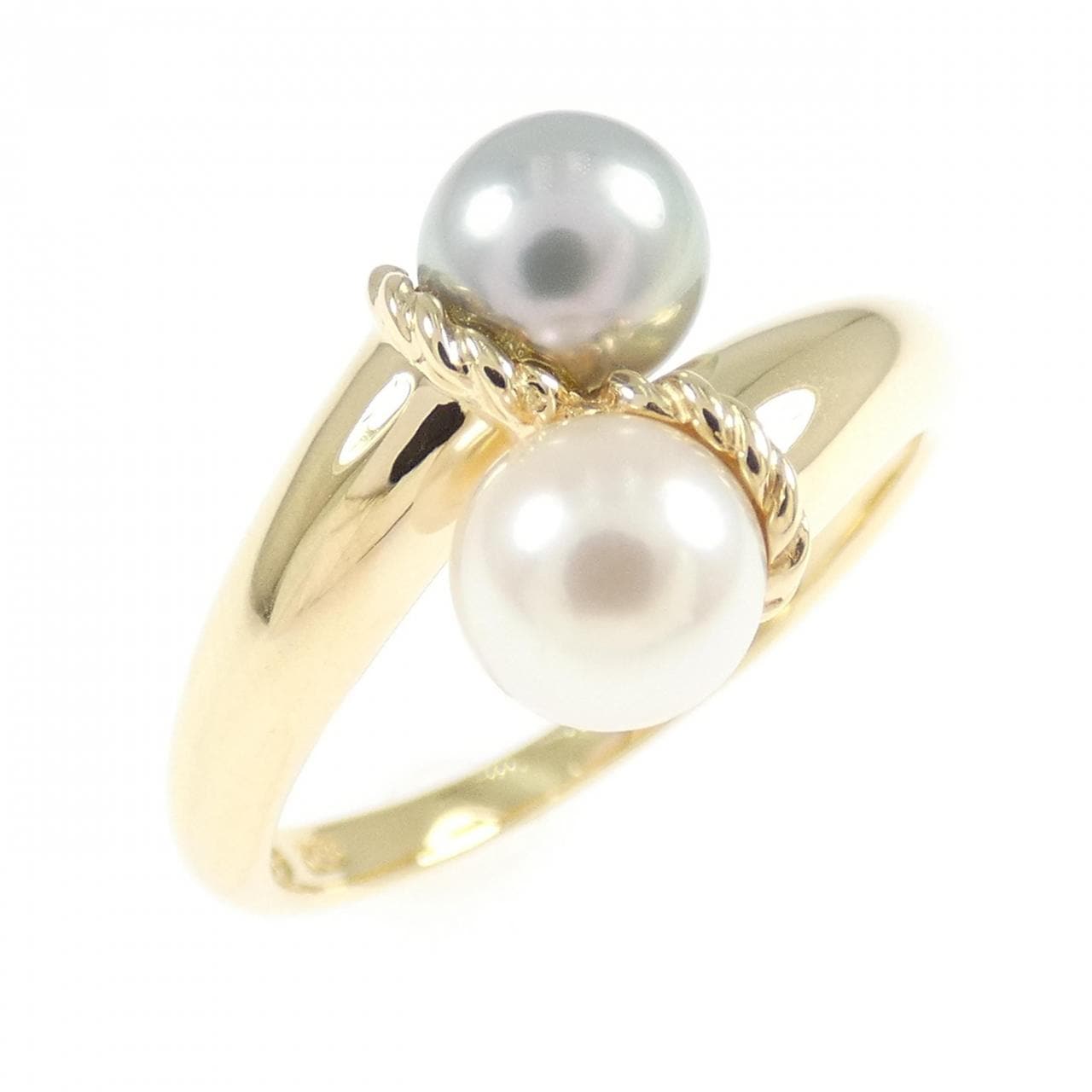 K18YG アコヤパール リング