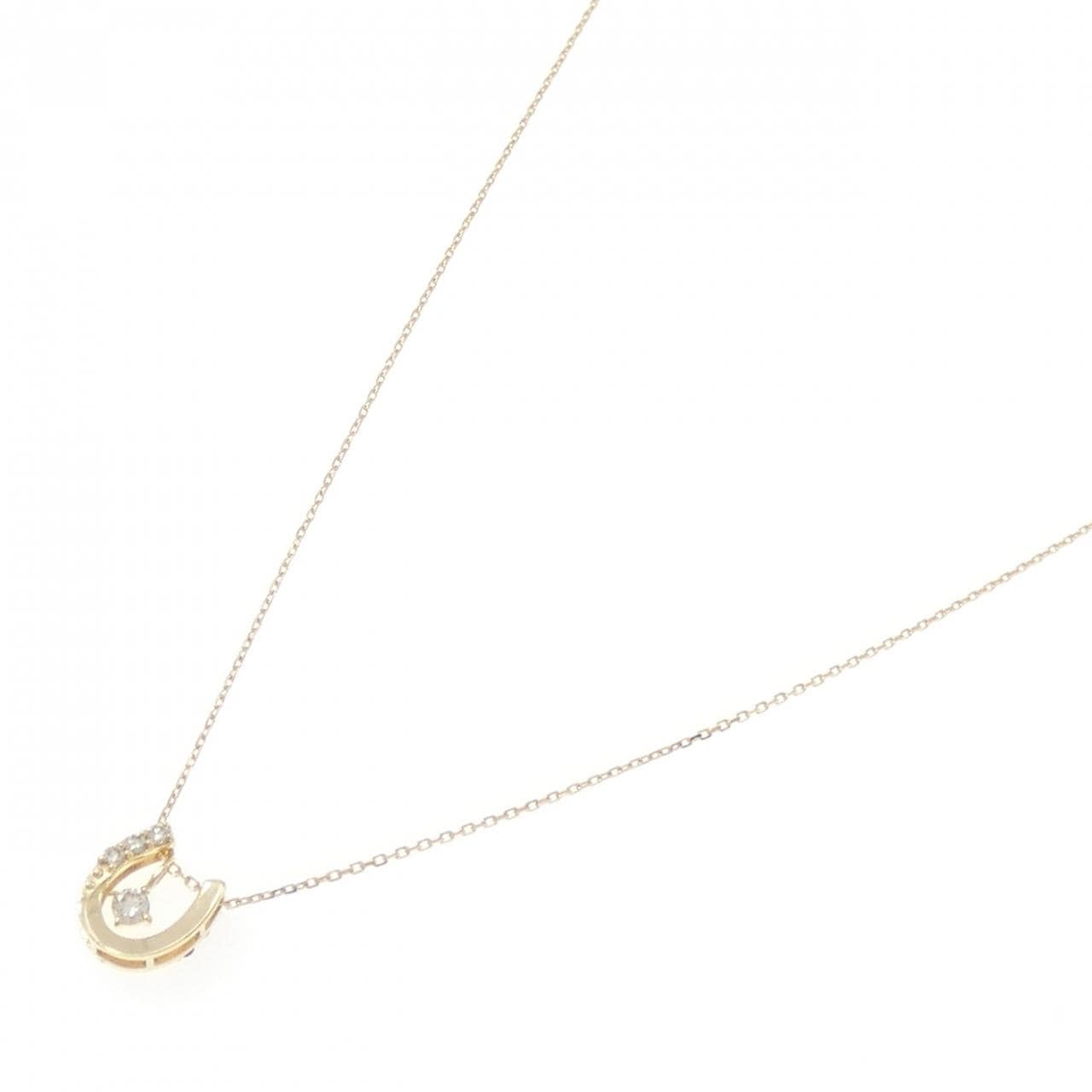 K10YG ダイヤモンド ネックレス 0.04CT
