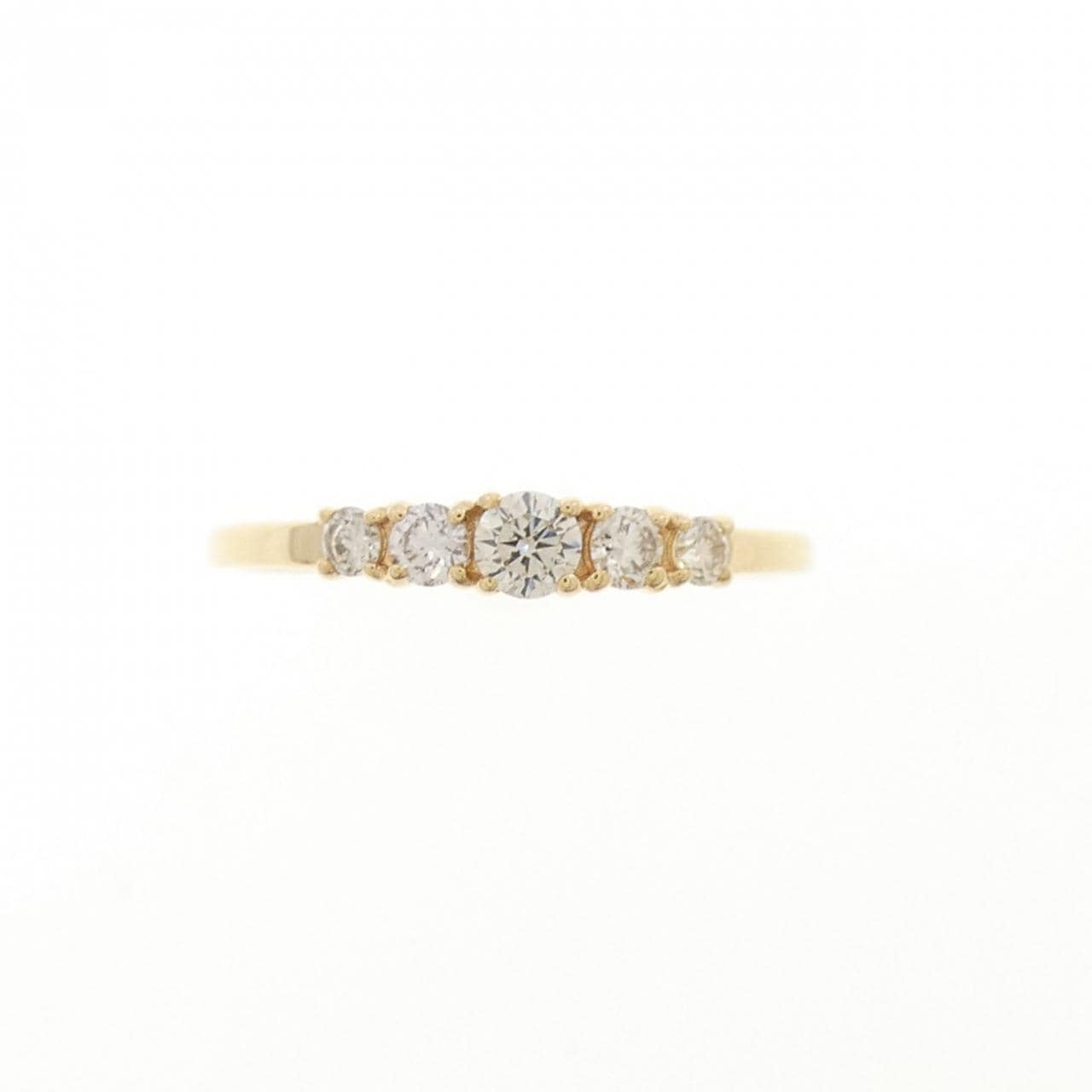K18YG ダイヤモンド ピンキー リング 0.15CT