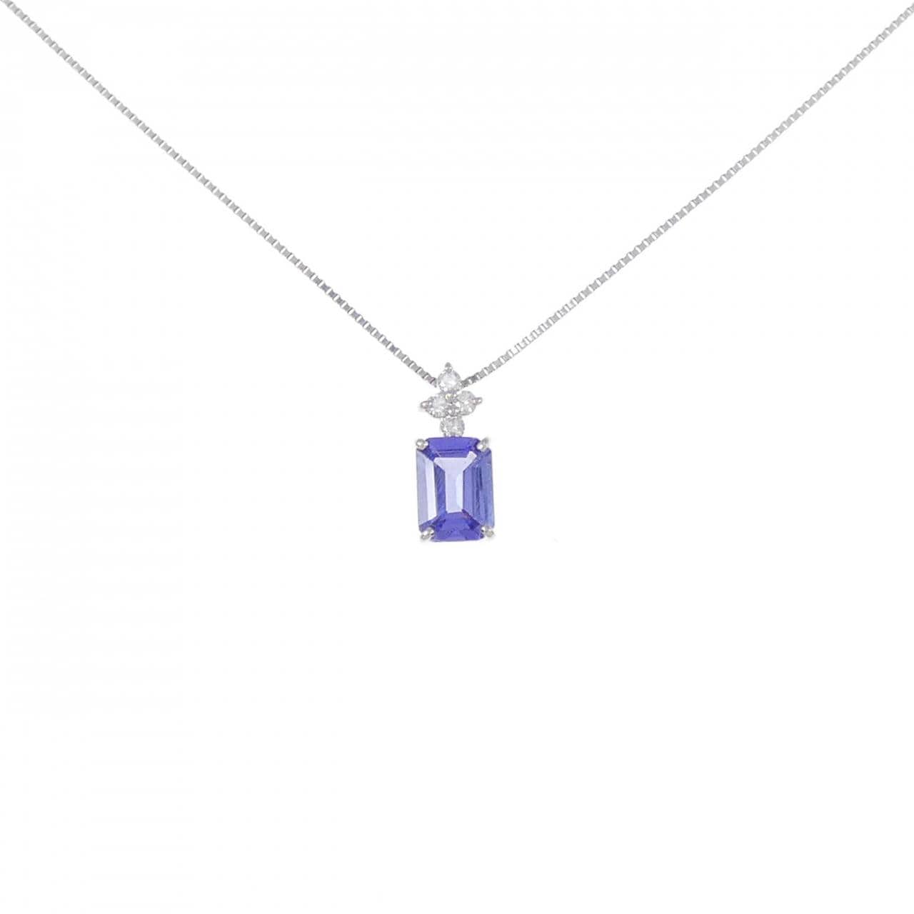 【リメイク】PT タンザナイト ネックレス 0.85CT