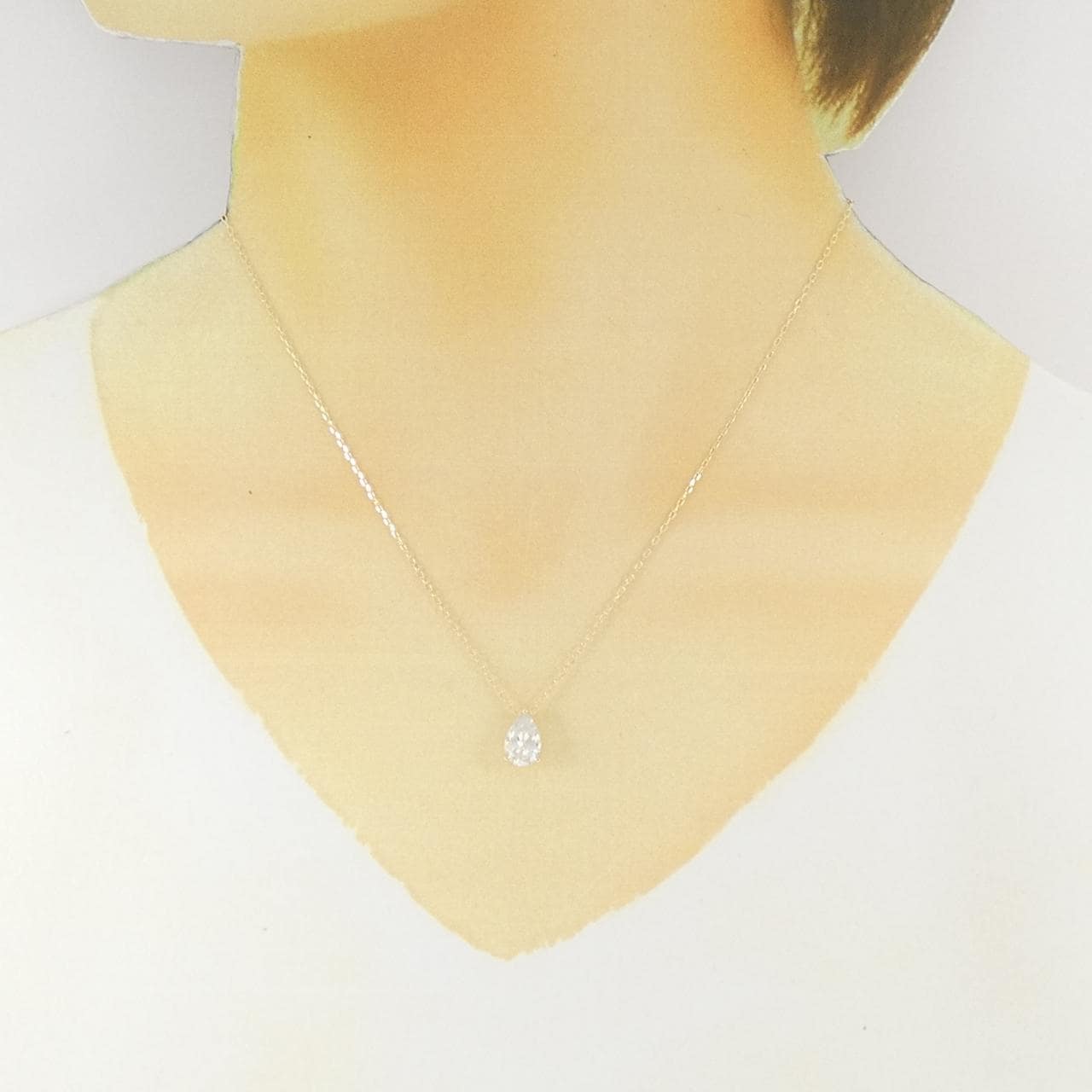 10KYG/K10YG キュービック ネックレス