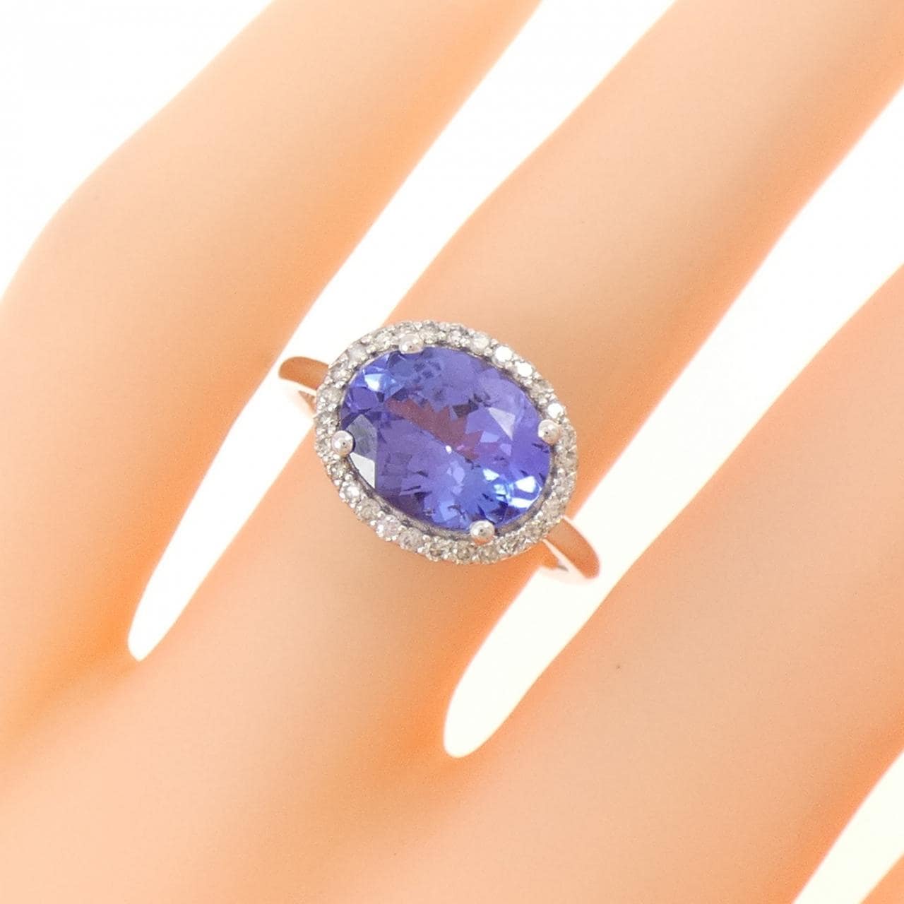 【新品】K18WG タンザナイト リング