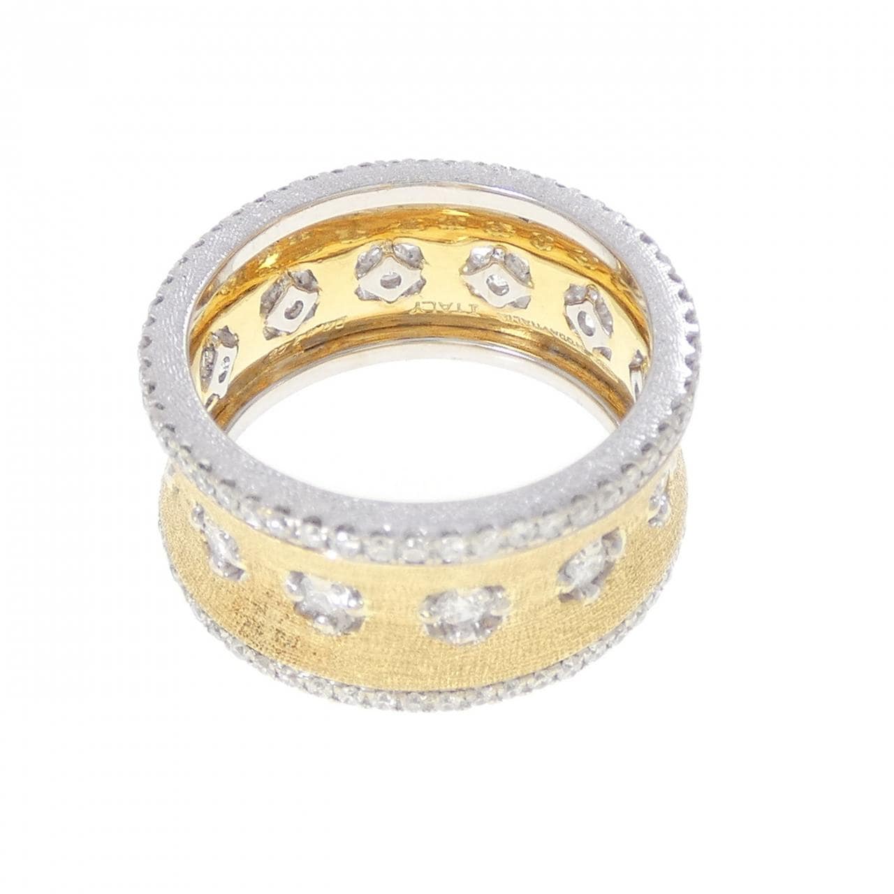 750YG/750WG ダイヤモンド リング 0.97CT