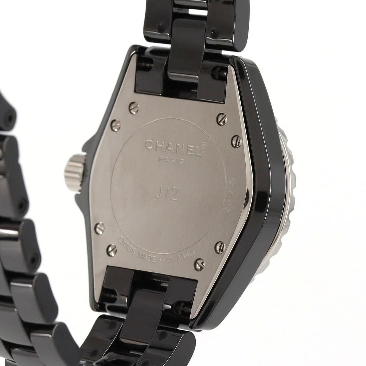 シャネル J12 33mmセラミック･12P H1625 セラミック クォーツ