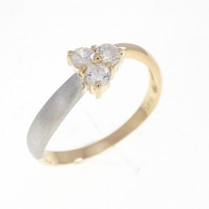 K18YG/PT900 ダイヤモンド リング 0.25CT