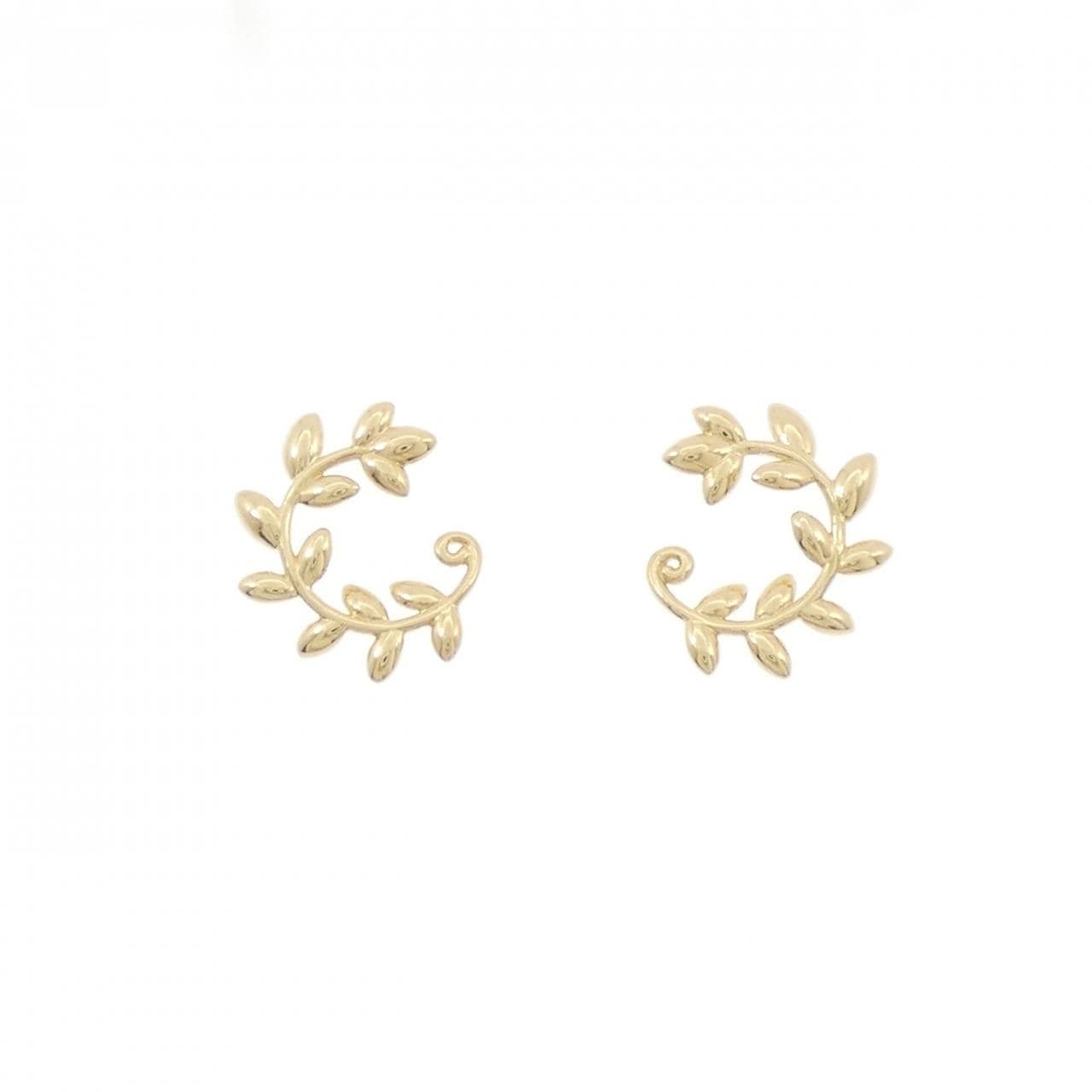 ティファニー オリーブリーフ バイパス フープ スモール ピアス