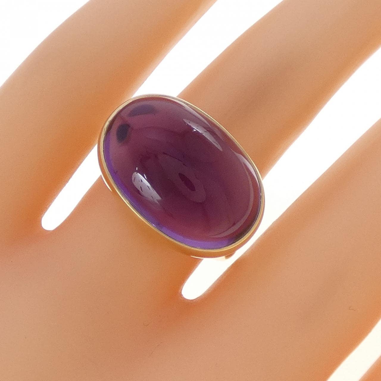 K18YG アメジスト リング 16.16CT