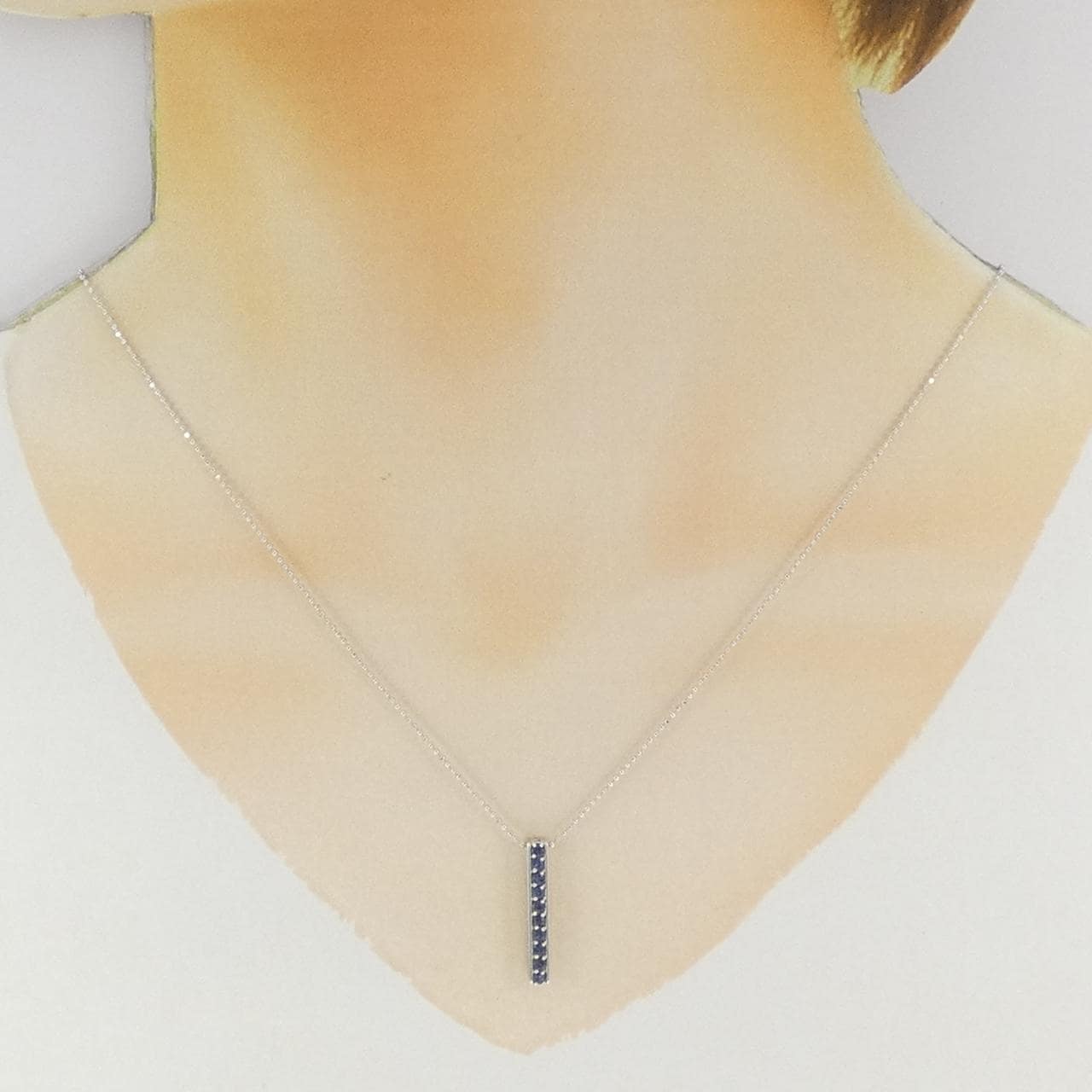 K18WG サファイヤ ネックレス