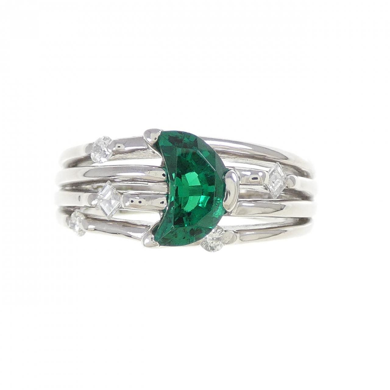 クレサンベール 合成エメラルド リング 0.76CT
