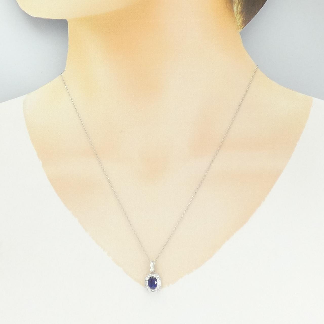 PT900/PT850 サファイヤ ネックレス 1.03CT