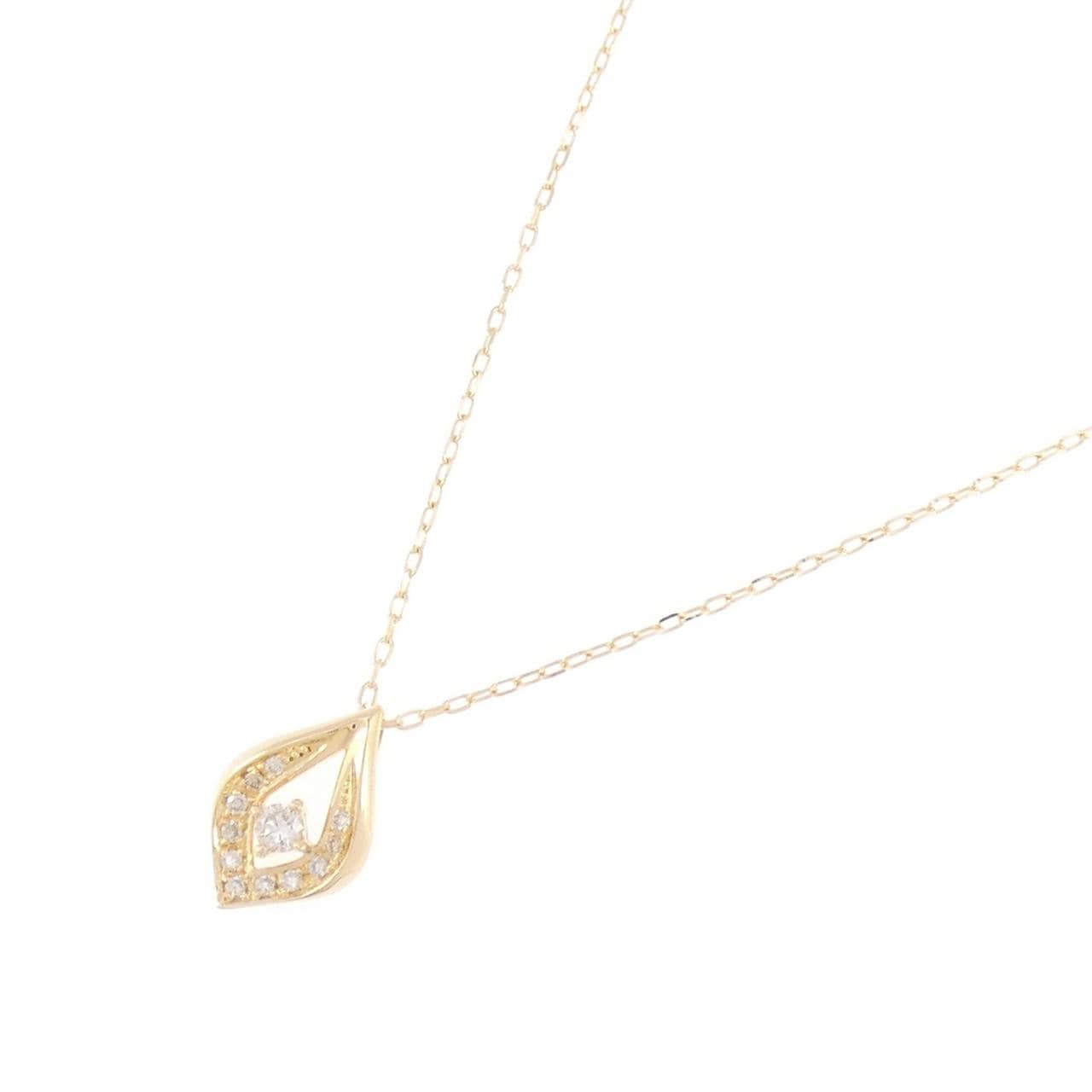 K18YG ダイヤモンド ネックレス 0.12CT