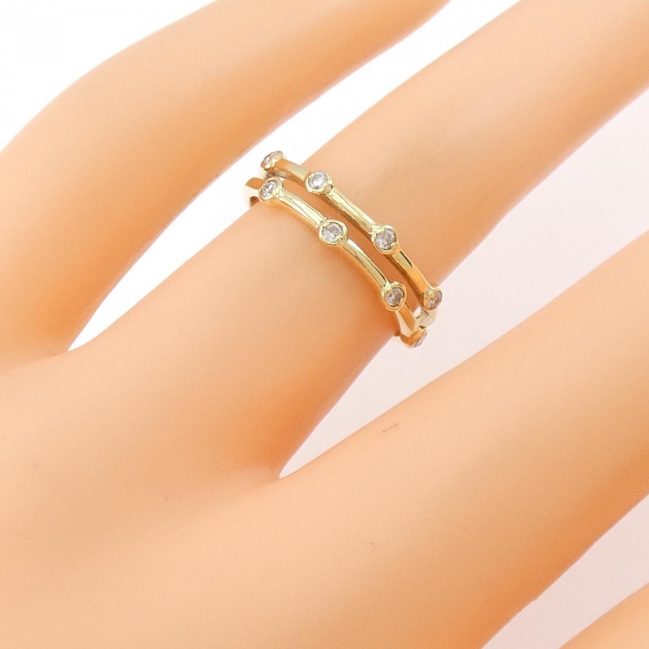 K18YG ダイヤモンド リング 0.10CT