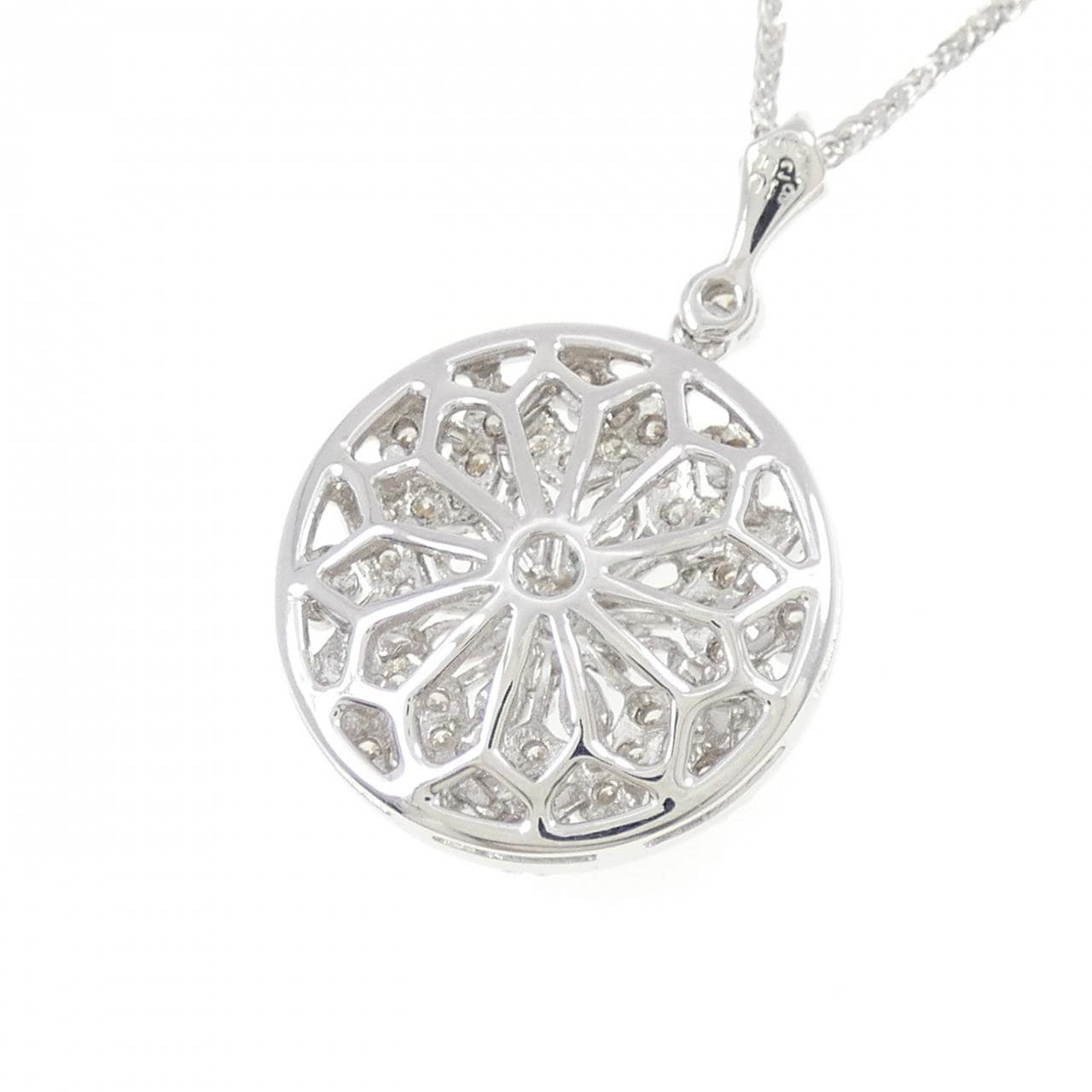 K18WG/750WG アレキサンドライト ネックレス 0.18CT