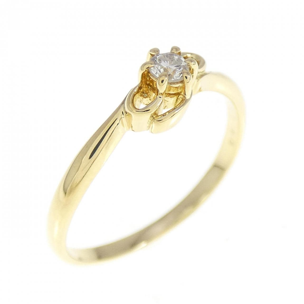K18YG ダイヤモンド リング 0.07CT