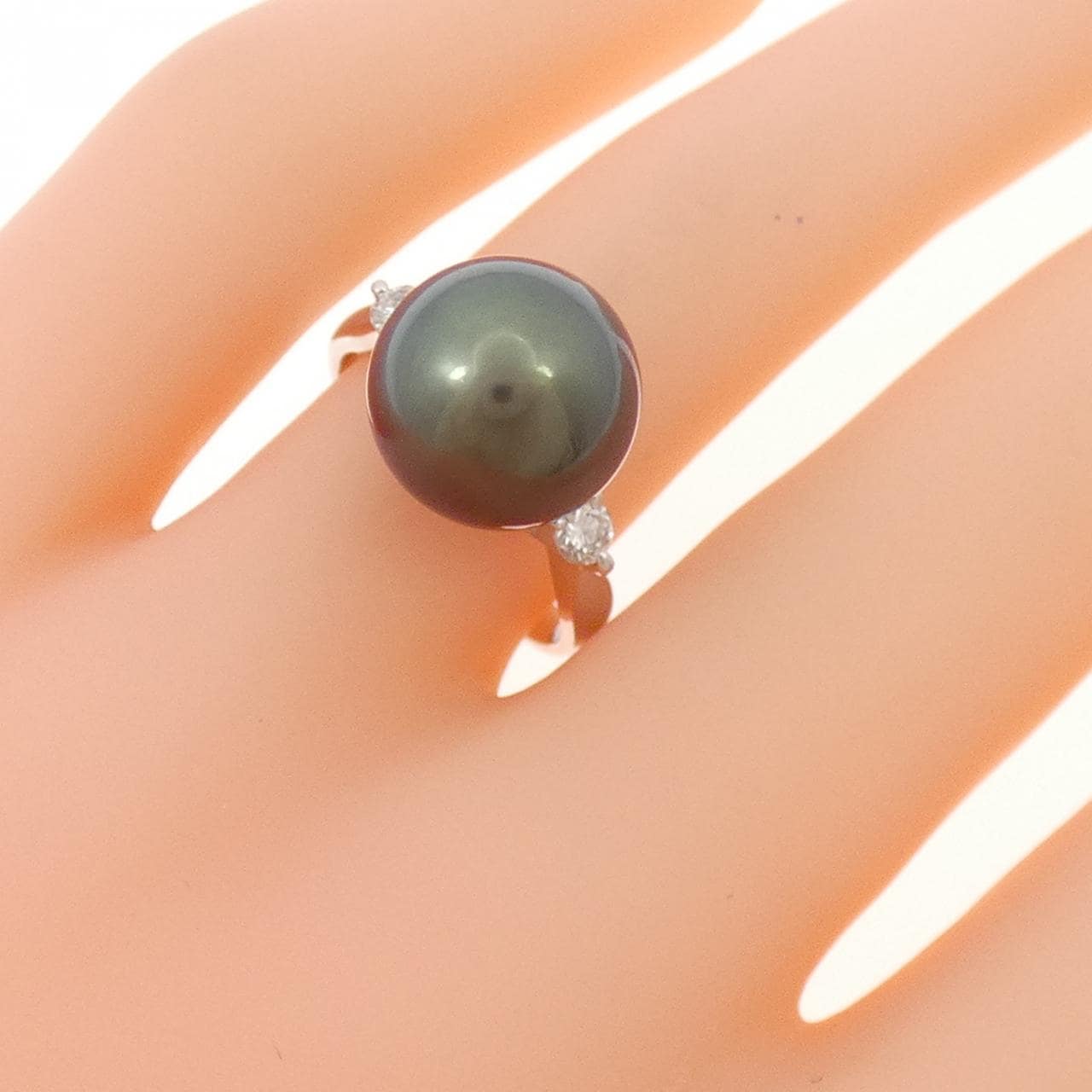 PT900 黒蝶パール リング 11mm