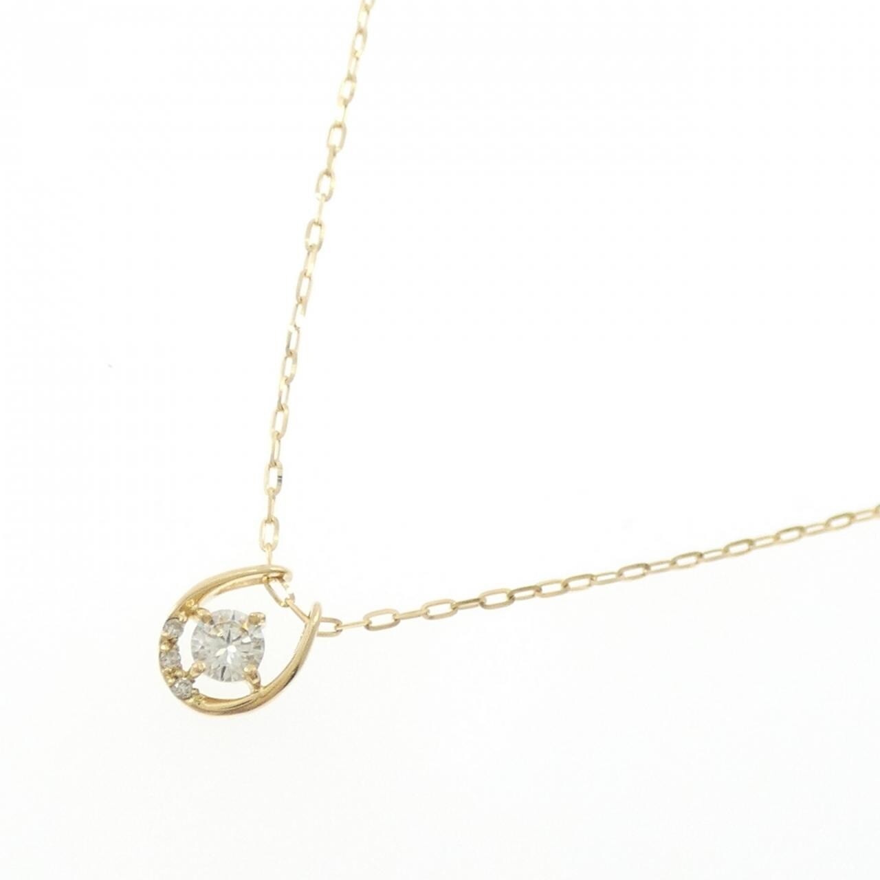 K18YG ダイヤモンド ネックレス 0.20CT
