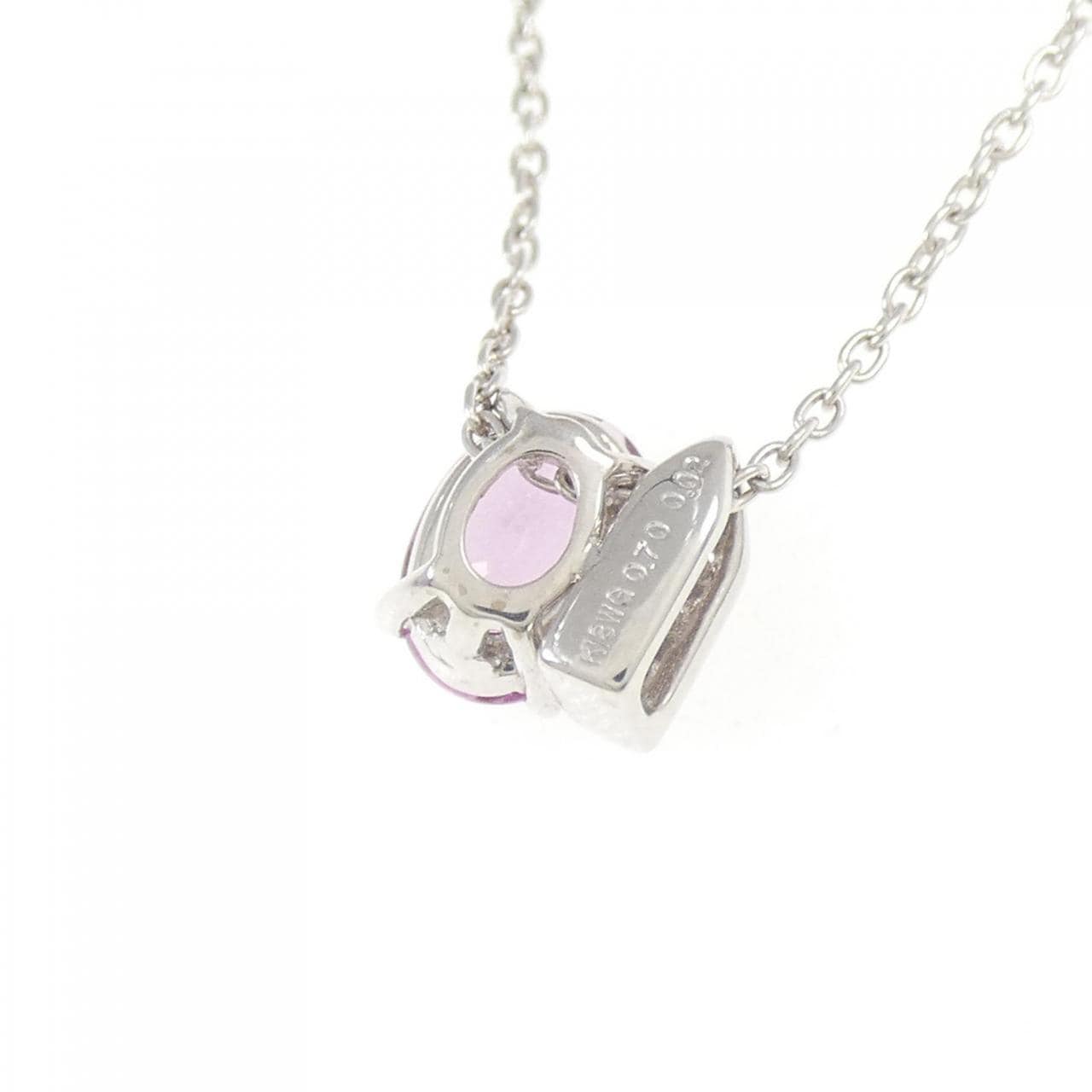 K18WG サファイヤ ネックレス 0.70CT