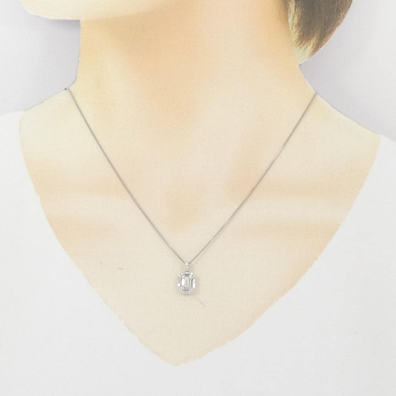 PT900/PT850 ダイヤモンド ネックレス 0.11CT