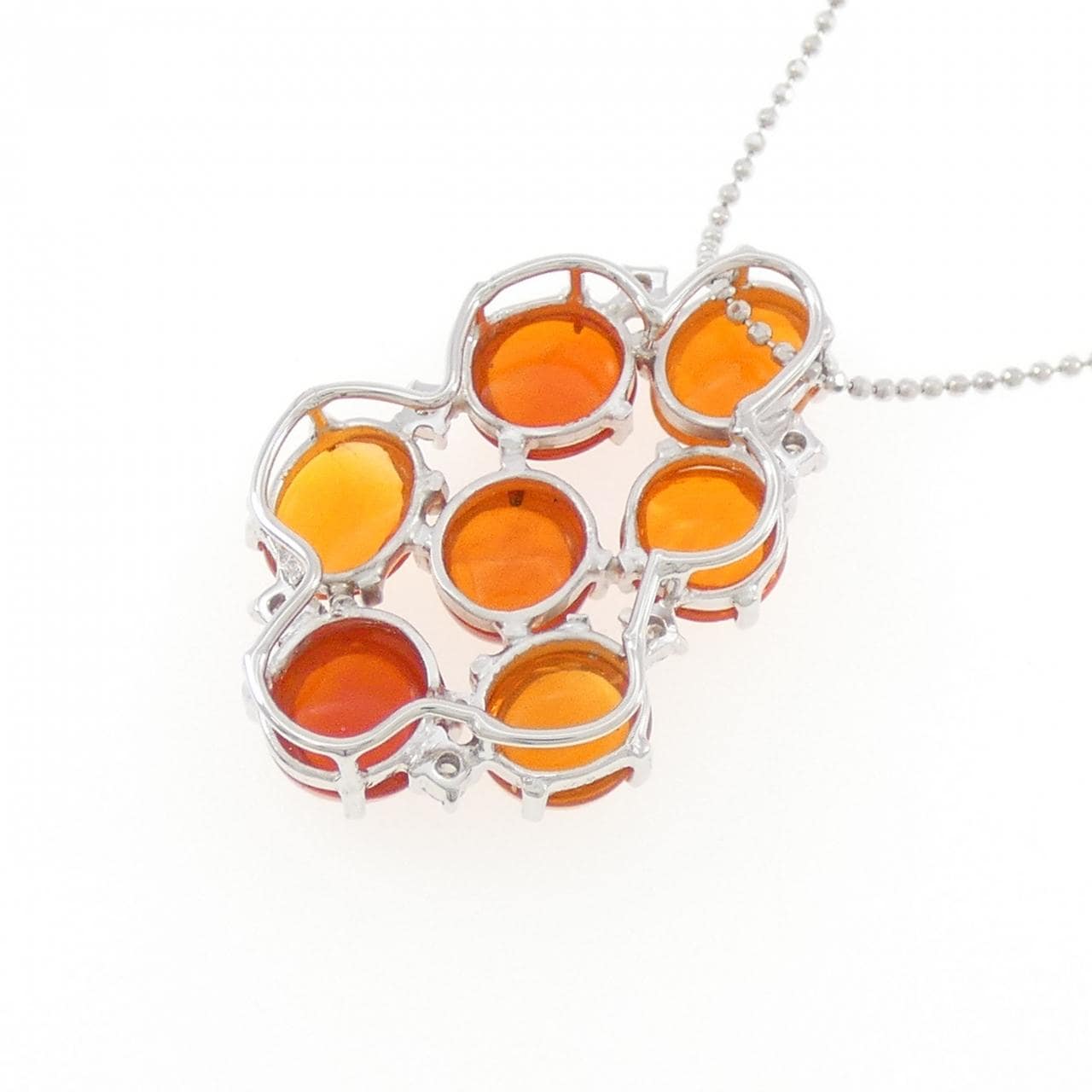 K18WG オパール ネックレス 6.37CT