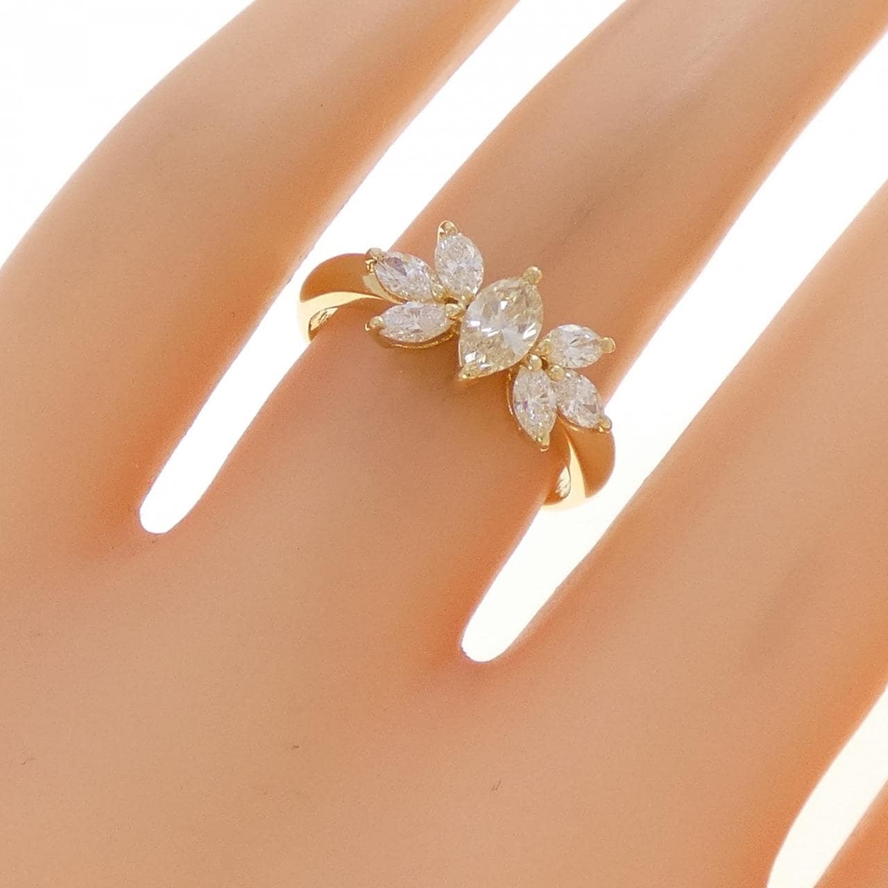 K18YG ダイヤモンド リング 0.80CT