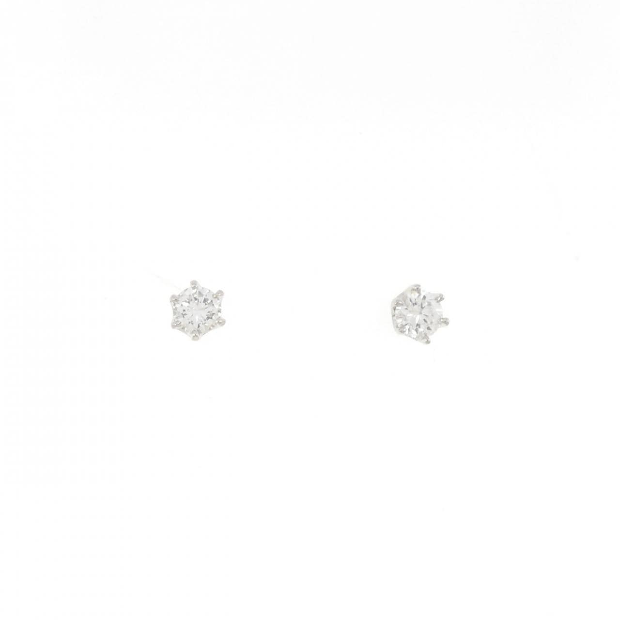 PT900  ソリティア ダイヤモンド ピアス 0.30CT