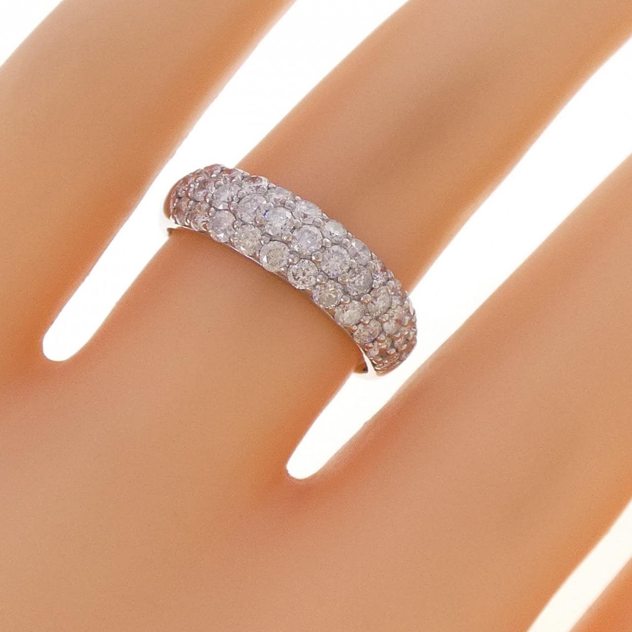 PT900 パヴェ ダイヤモンド リング 1.00CT