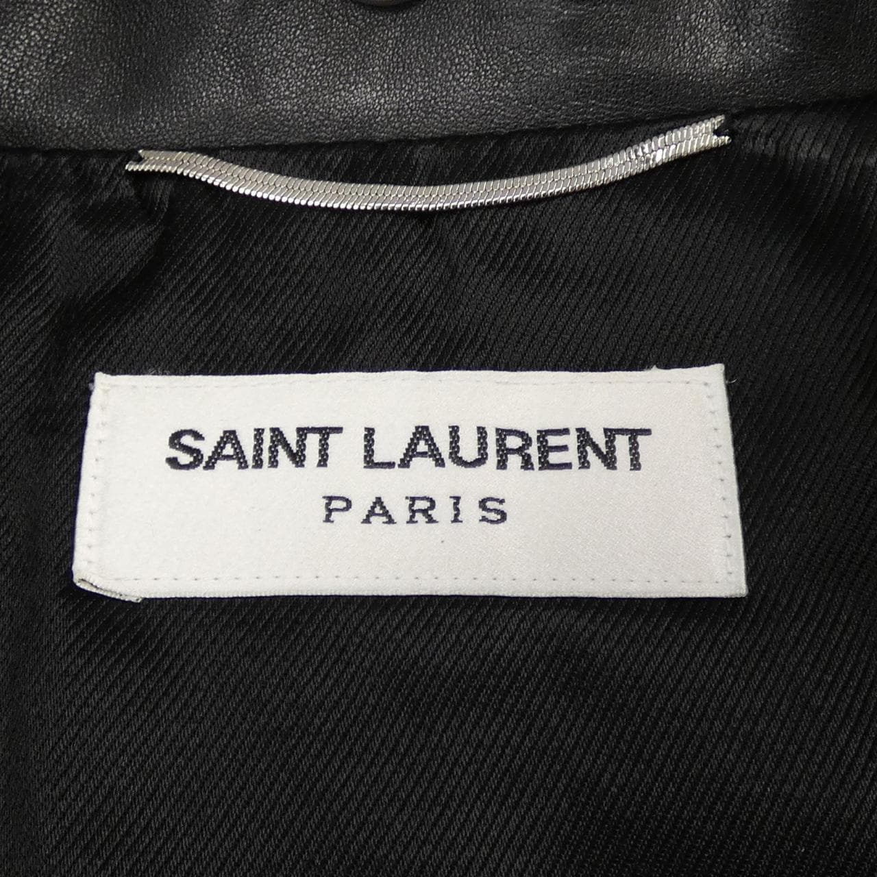 SAINT LAURENT 397290 皮革骑手夹克