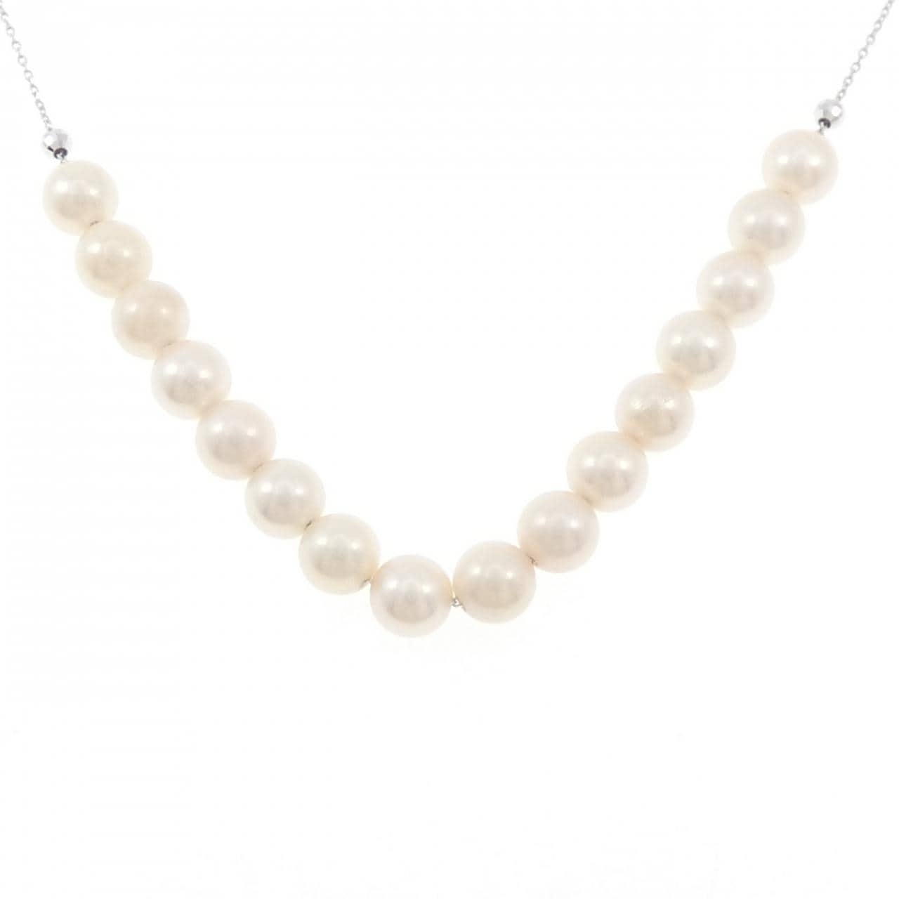 K18WG アコヤパール ネックレス