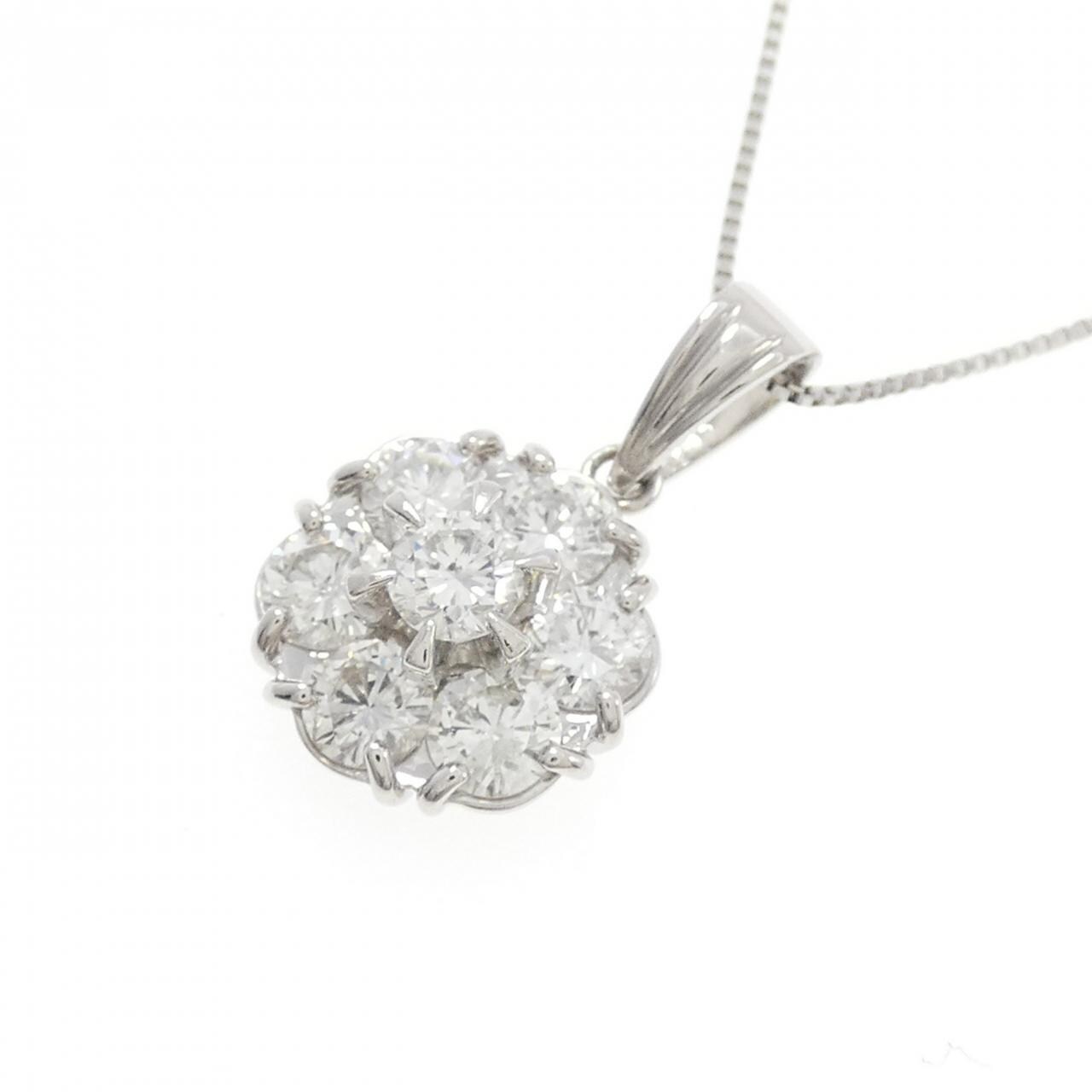 PT900/PT850 ダイヤモンド ネックレス 1.01CT