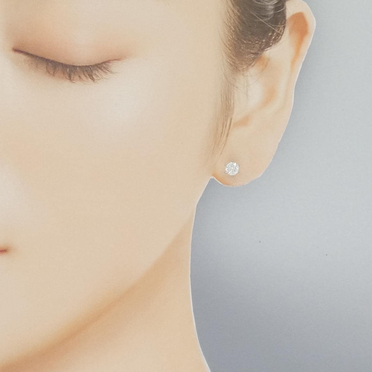 【リメイク】PT900/ST ダイヤモンド ピアス 0.342CT 0.366CT F VS1 EXT