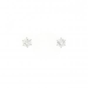 【リメイク】PT900/ST ダイヤモンド ピアス 0.208CT 0.217CT D-E VVS2 VG-GOOD