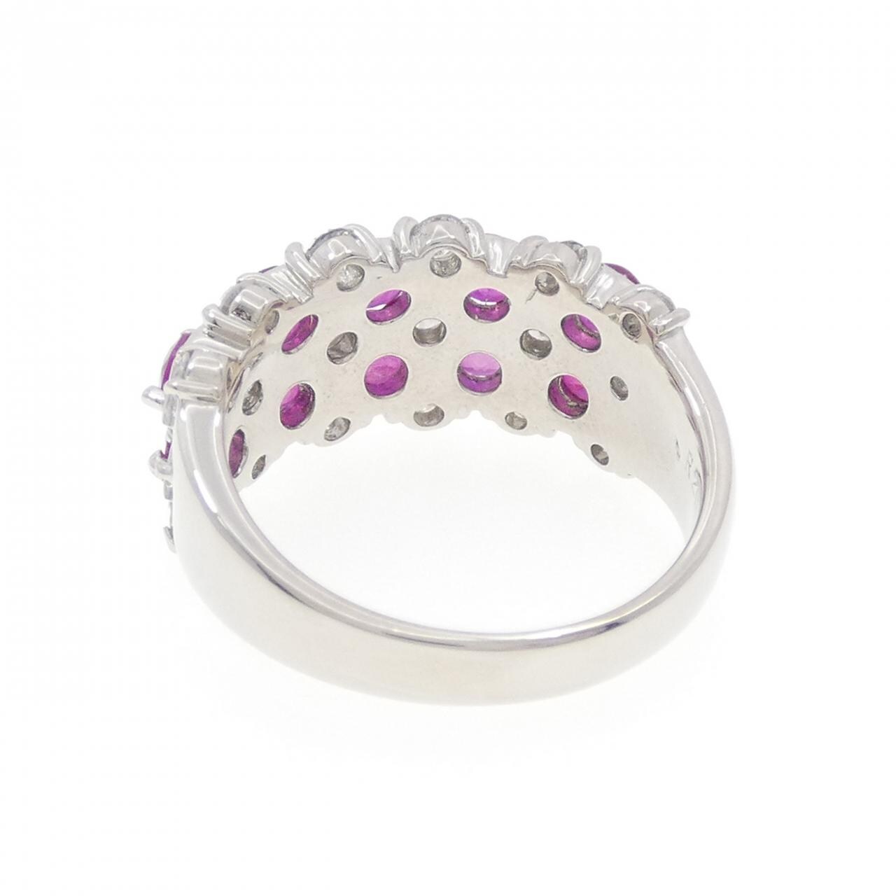 PT900 ルビー リング 2.00CT