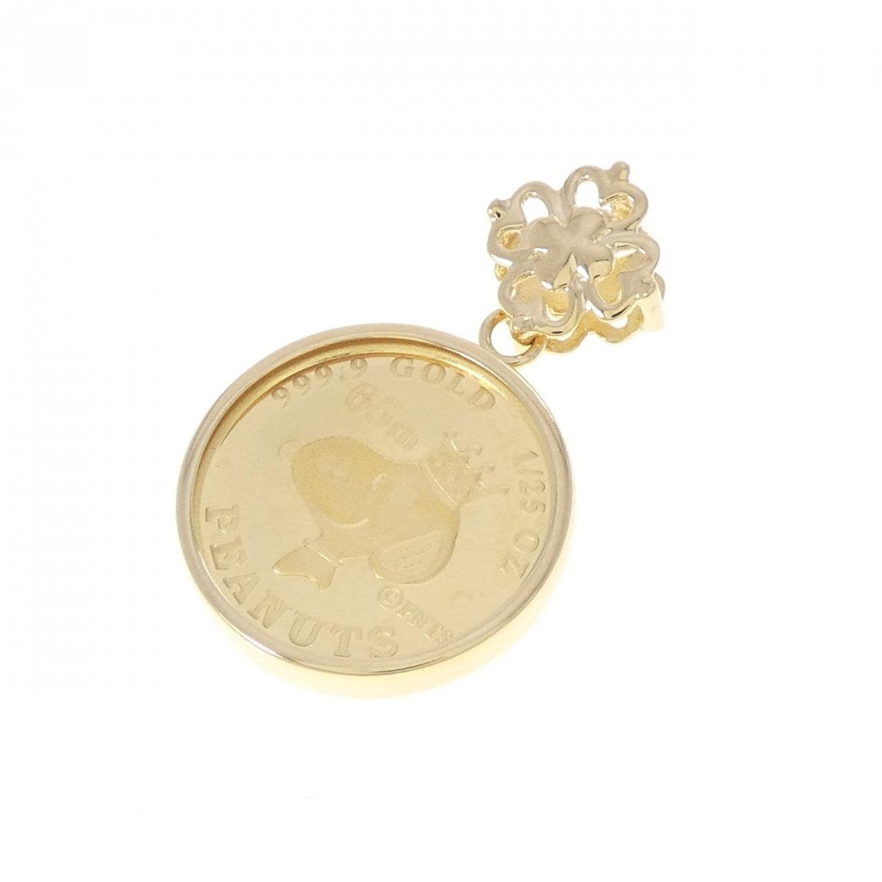 K18YG(枠) コイン ペンダント