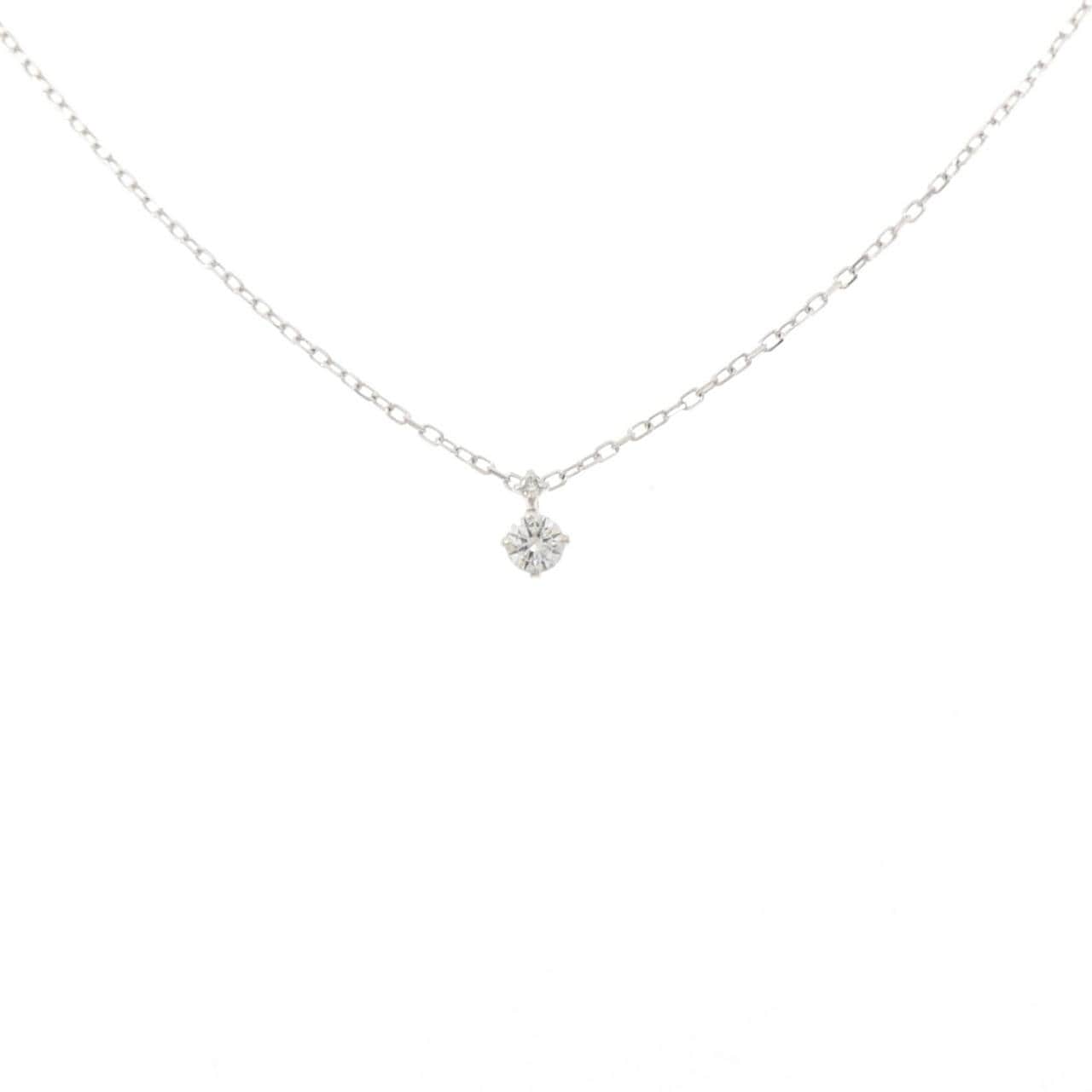 K18WG ダイヤモンド ネックレス 0.082CT