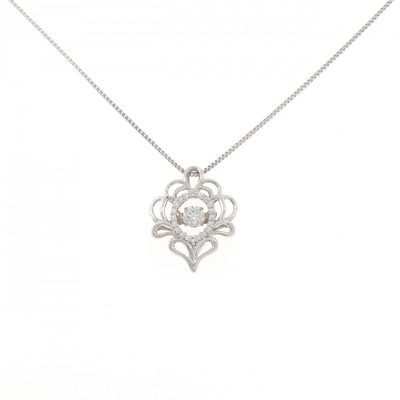 PT900/PT850 ダイヤモンド ネックレス 0.187CT